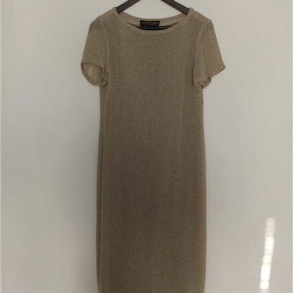 Beautiful Long Yellow Dress, Evelin Brandt, Size S-M, Silk Dress - Picture 2 of 7